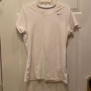 White Nike shirt